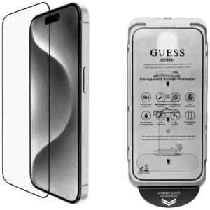 Hurtownia GSM - Guess set BP Rhinestone 2in1 sticlă securizată + protecție pentru lentile Apple iPhone 16 Pro Max aurie - GUE4395 - {ean13} - Hurt
