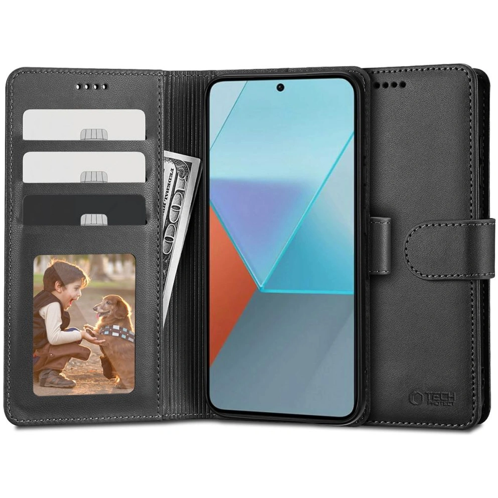 Hurtownia GSM - [OUTLET] Tok Tech-Protect Wallet Xiaomi Redmi Note 13 4G Fekete - OT-851 - {ean13} - Hurt