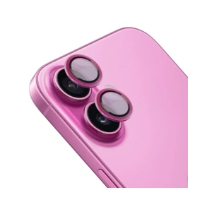 Hurtownia GSM - Bizon Glass Snap Lens Apple iPhone 16 / 16 Plus cadru roz - BIZ8635 - {ean13} - Hurt