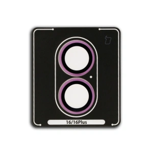 Hurtownia GSM - Bizon Glass Snap Lens Apple iPhone 16 / 16 Plus cadru roz - BIZ8635 - {ean13} - Hurt