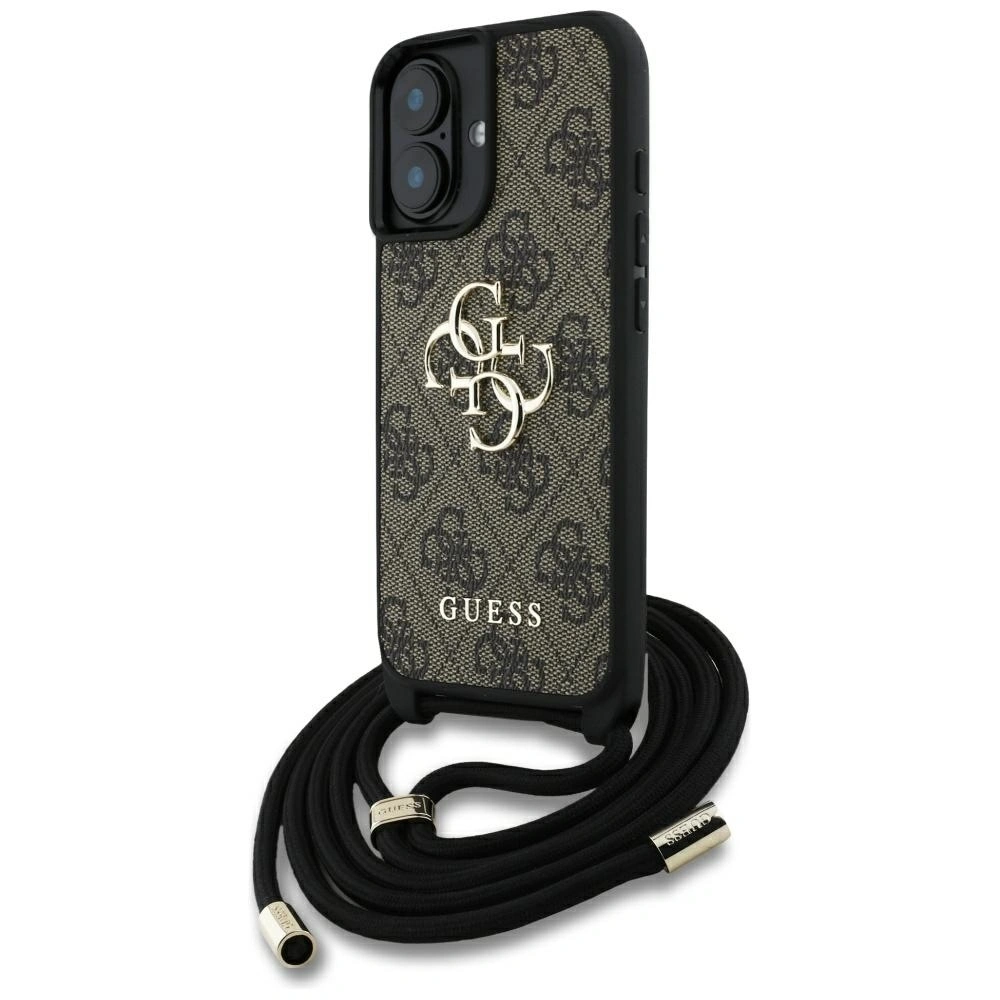 Hurtownia GSM - Guess 4G Big Logo Cord Stap Crossbody Apple iPhone 16 Plus braun - GUE4398 - {ean13} - Hurt