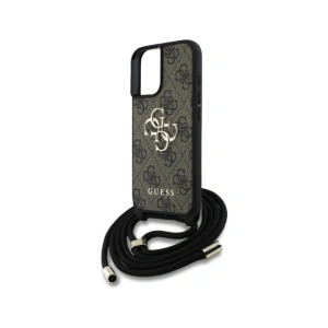Wholesale Guess 4G Big Logo Cord Stap Crossbody Apple iPhone 16 Plus brown - GUE4398 - {ean13} - Hurt