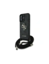 Wholesale Guess 4G Big Logo Cord Stap Crossbody Apple iPhone 16 Plus black - GUE4399 - {ean13} - Hurt