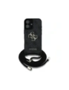 Wholesale Guess 4G Big Logo Cord Stap Crossbody Apple iPhone 16 Plus black - GUE4399 - {ean13} - Hurt