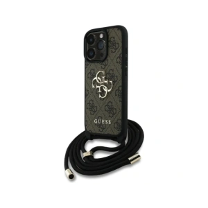 Hurtownia GSM - Guess 4G Velké Logo Kordový Popruh Crossbody Apple iPhone 16 Pro hnědý - GUE4400 - {ean13} - Hurt