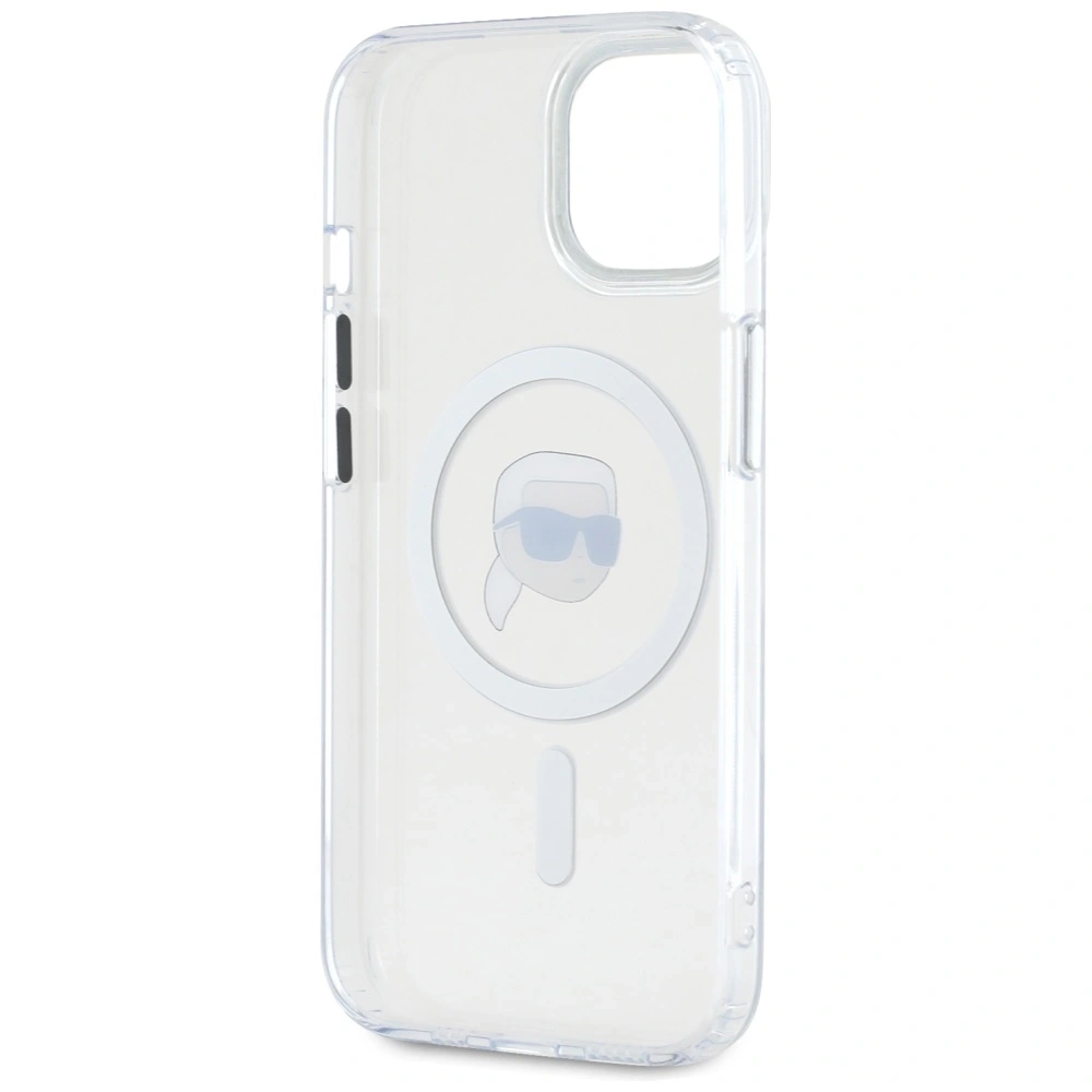 Hurtownia GSM - Karl Lagerfeld IML Metal Karl Head MagSafe Apple iPhone 15 Plus alb - KLD21952 - {ean13} - Hurt