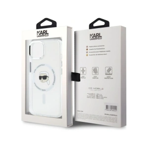 Hurtownia GSM - Karl Lagerfeld IML Metal Karl Head MagSafe Apple iPhone 15 Plus alb - KLD21952 - {ean13} - Hurt