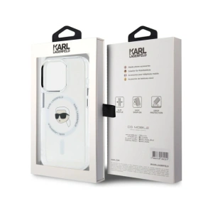 Hurtownia GSM - Karl Lagerfeld IML Metall Karl Kopf MagSafe Apple iPhone 15 Pro Max weiß - KLD21954 - {ean13} - Hurt