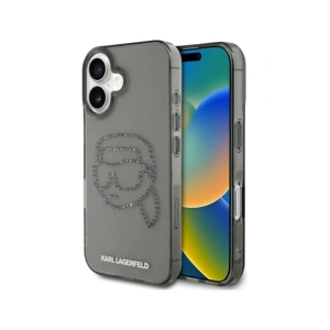 Hurtownia GSM - Karl Lagerfeld IML Rhinestones Karl Head Apple iPhone 16 negru - KLD21955 - {ean13} - Hurt