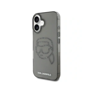 Hurtownia GSM - Karl Lagerfeld IML Rhinestones Karl Head Apple iPhone 16 negru - KLD21955 - {ean13} - Hurt