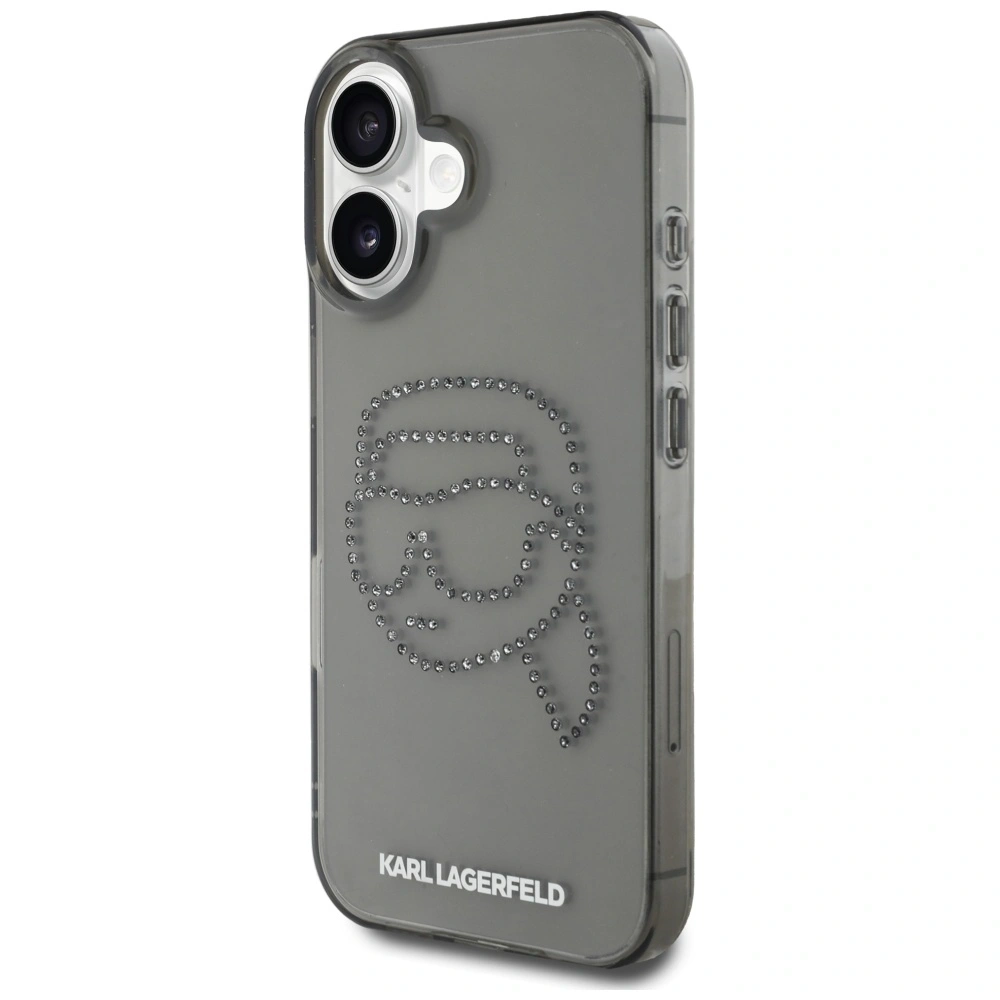 Hurtownia GSM - Etui Karl Lagerfeld IML Rhinestones Karl Head do Apple iPhone 16 czarny - KLD21955 - {ean13} - Hurt