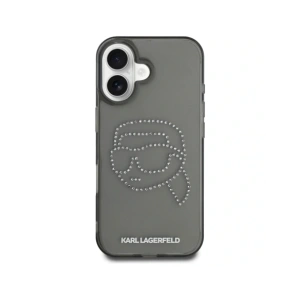 Hurtownia GSM - Karl Lagerfeld IML Rhinestones Karl Head Apple iPhone 16 negru - KLD21955 - {ean13} - Hurt