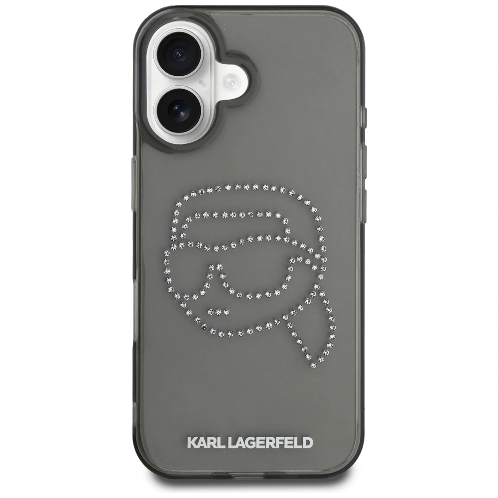 Hurtownia GSM - Etui Karl Lagerfeld IML Rhinestones Karl Head do Apple iPhone 16 czarny - KLD21955 - {ean13} - Hurt