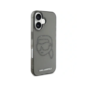 Hurtownia GSM - Karl Lagerfeld IML Rhinestones Karl Head Apple iPhone 16 negru - KLD21955 - {ean13} - Hurt