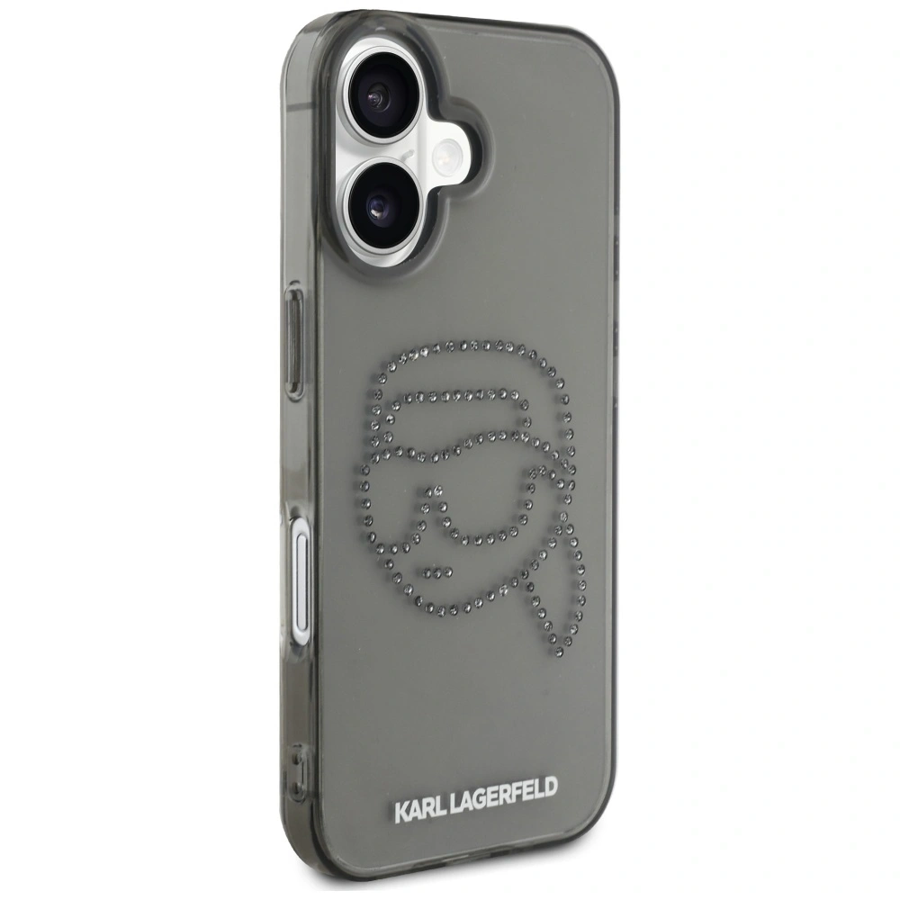 Hurtownia GSM - Etui Karl Lagerfeld IML Rhinestones Karl Head do Apple iPhone 16 czarny - KLD21955 - {ean13} - Hurt