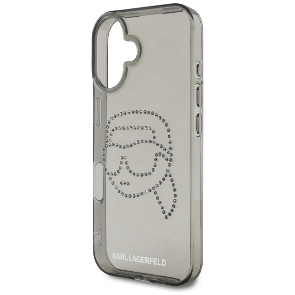 Hurtownia GSM - Karl Lagerfeld IML Ragyogók Karl Fej Apple iPhone 16 fekete - KLD21955 - {ean13} - Hurt