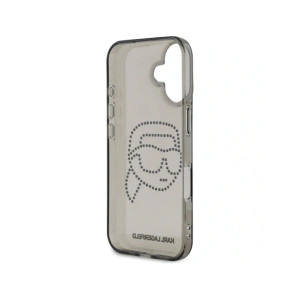 Hurtownia GSM - Karl Lagerfeld IML Rhinestones Karl Head Apple iPhone 16 negru - KLD21955 - {ean13} - Hurt