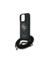 Hurtownia GSM - Guess 4G Velké Logo Kordová Křížová Taška Apple iPhone 16 Pro černá - GUE4401 - {ean13} - Hurt