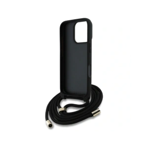Hurtownia GSM - Guess 4G Velké Logo Kordová Křížová Taška Apple iPhone 16 Pro černá - GUE4401 - {ean13} - Hurt