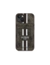 Hurtownia GSM - Etui Guess 4G Stripes z portfelem MagSafe do Apple iPhone 15 brązowy - GUE4404 - {ean13} - Hurt