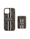 Wholesale Guess 4G Stripes MagSafe Wallet Apple iPhone 15 brown - GUE4404 - {ean13} - Hurt