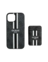 Hurtownia GSM - Guess 4G Stripes MagSafe Peněženka Apple iPhone 15 černá - GUE4405 - {ean13} - Hurt