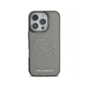 Hurtownia GSM - Karl Lagerfeld IML kamínky Karl hlava Apple iPhone 16 Pro černý - KLD21956 - {ean13} - Hurt