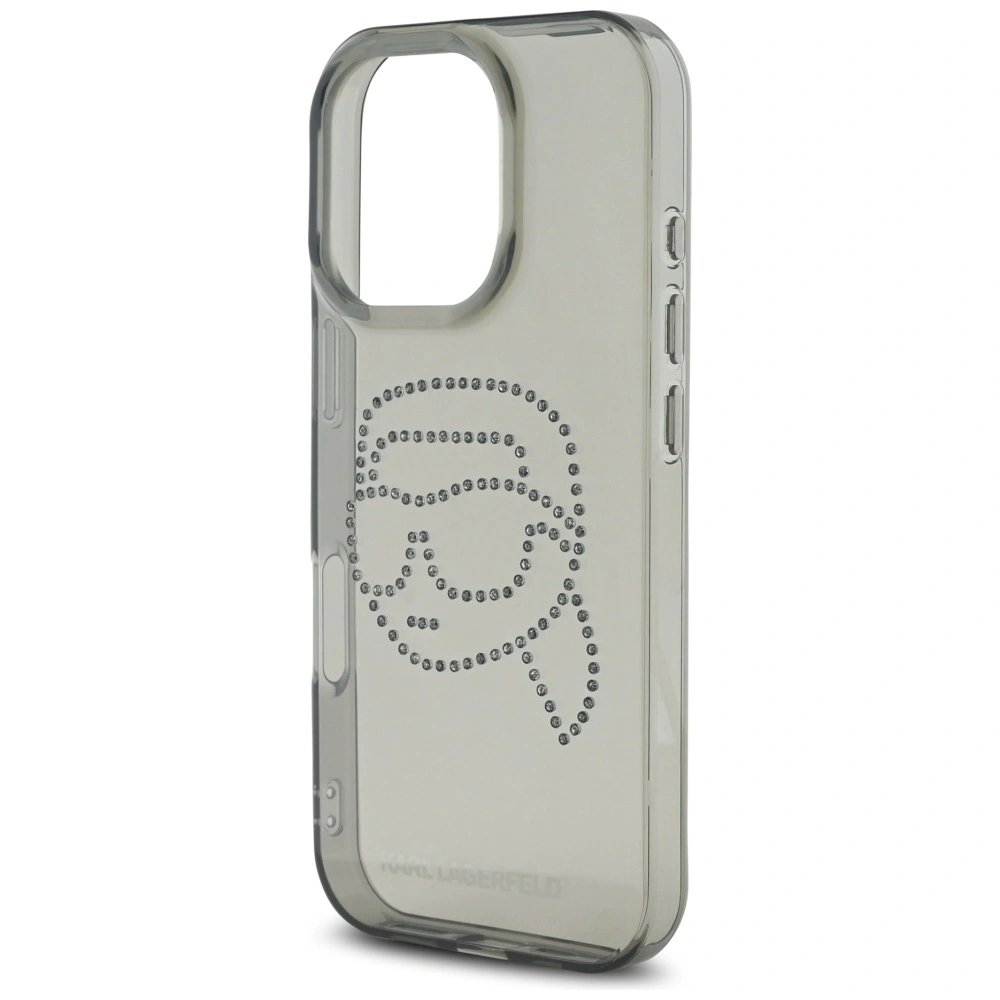 Hurtownia GSM - Karl Lagerfeld IML kamínky Karl hlava Apple iPhone 16 Pro černý - KLD21956 - {ean13} - Hurt