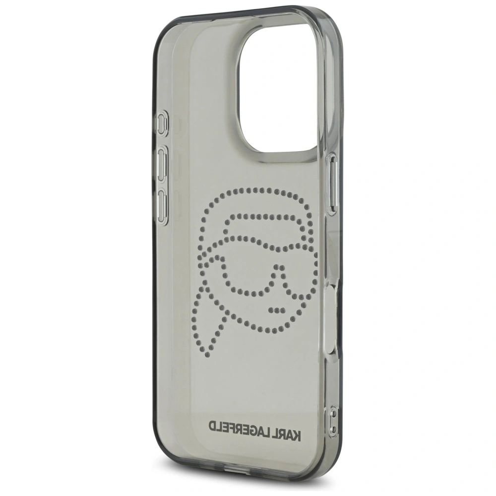 Hurtownia GSM - Karl Lagerfeld IML kamínky Karl hlava Apple iPhone 16 Pro černý - KLD21956 - {ean13} - Hurt