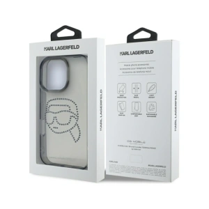 Hurtownia GSM - Karl Lagerfeld IML kamínky Karl hlava Apple iPhone 16 Pro černý - KLD21956 - {ean13} - Hurt