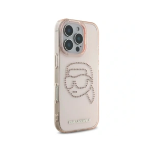 Hurtownia GSM - Karl Lagerfeld IML Rhinestones Karl Head Apple iPhone 16 Pro Max roz - KLD21957 - {ean13} - Hurt
