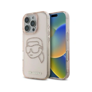 Hurtownia GSM - Karl Lagerfeld IML kamínky Karl Head Apple iPhone 16 Pro růžový - KLD21958 - {ean13} - Hurt