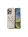 Karl Lagerfeld IML kamínky Karl Head Apple iPhone 16 Pro růžový