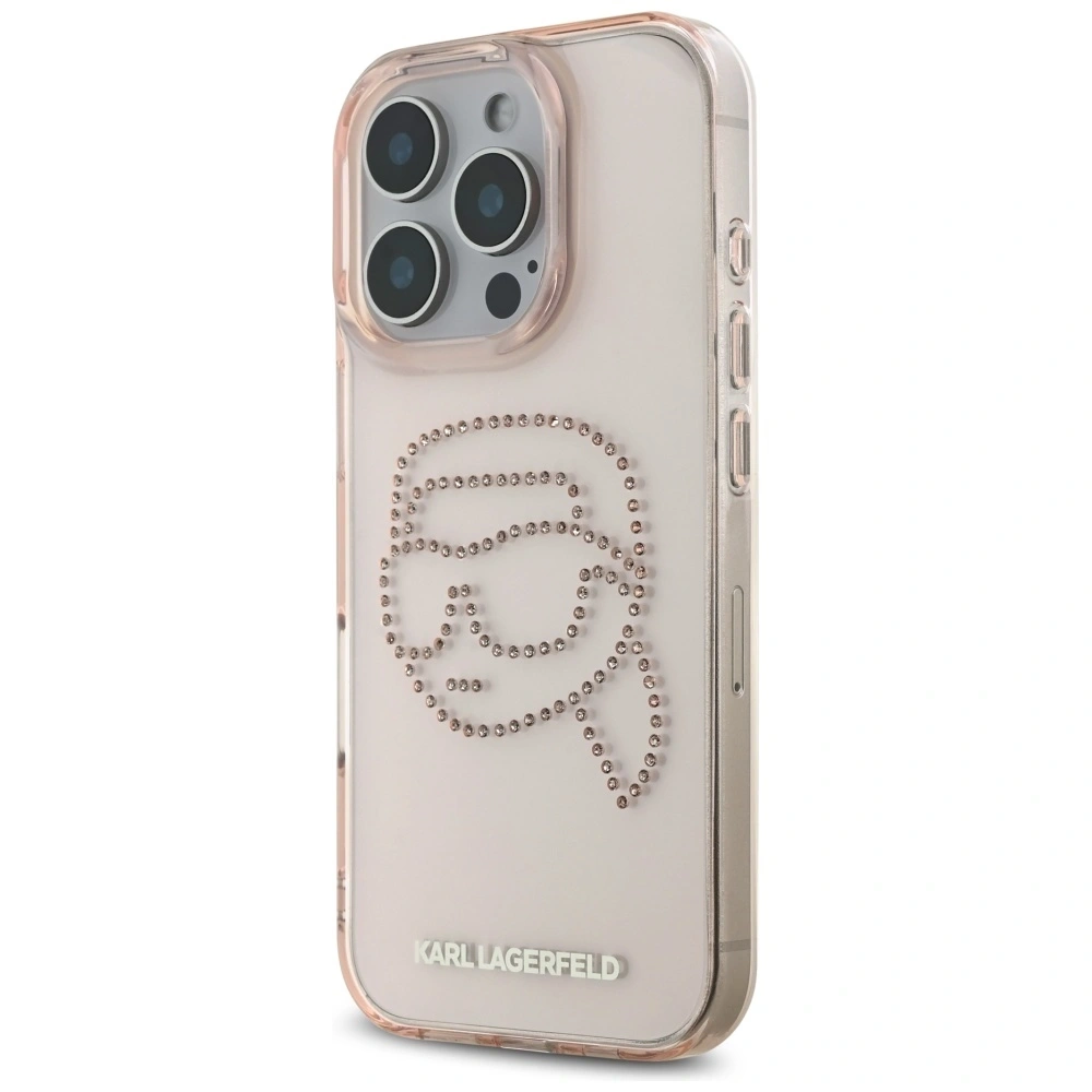 Hurtownia GSM - Karl Lagerfeld IML kamínky Karl Head Apple iPhone 16 Pro růžový - KLD21958 - {ean13} - Hurt