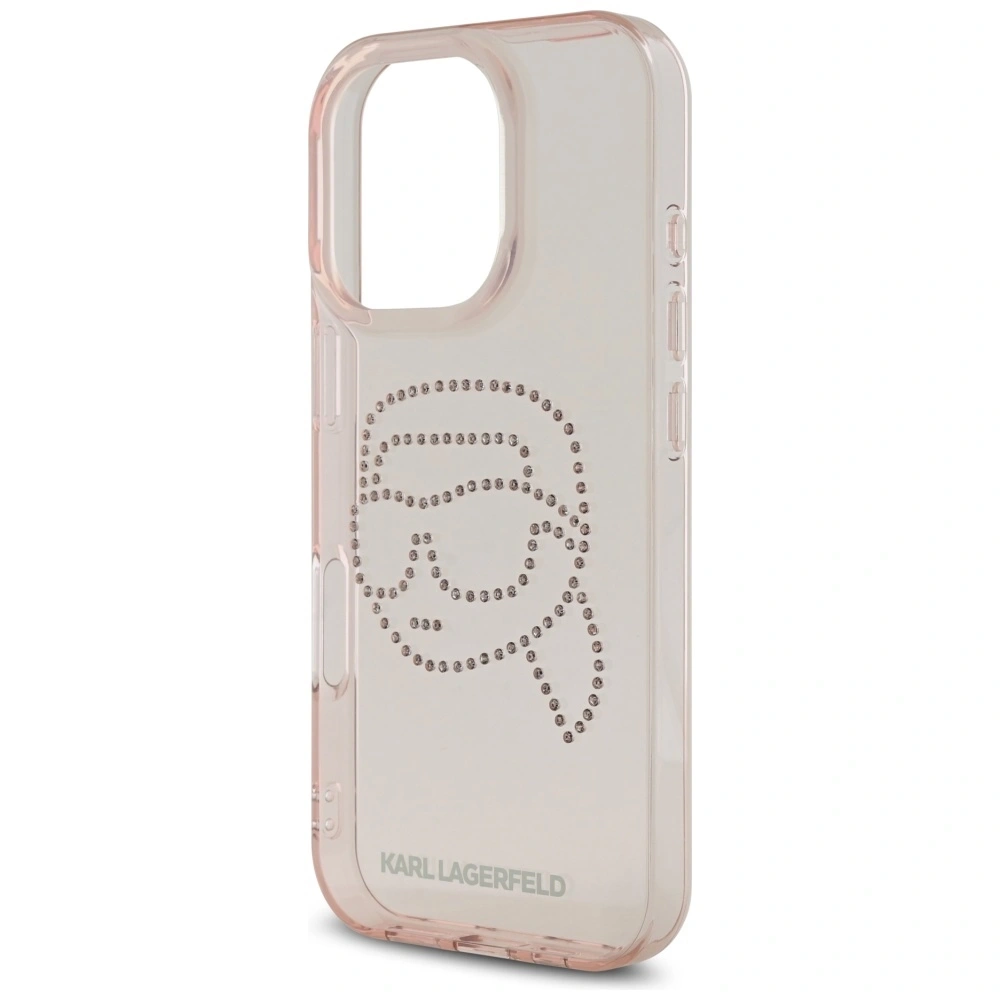 Hurtownia GSM - Karl Lagerfeld IML kamínky Karl Head Apple iPhone 16 Pro růžový - KLD21958 - {ean13} - Hurt