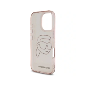 Hurtownia GSM - Karl Lagerfeld IML kamínky Karl Head Apple iPhone 16 Pro růžový - KLD21958 - {ean13} - Hurt