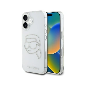 Hurtownia GSM - Karl Lagerfeld IML Rhinestones Karl Head Apple iPhone 16 transparent - KLD21959 - {ean13} - Hurt