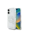 Etui Karl Lagerfeld IML Rhinestones Karl Head do Apple iPhone 16 przezroczysty