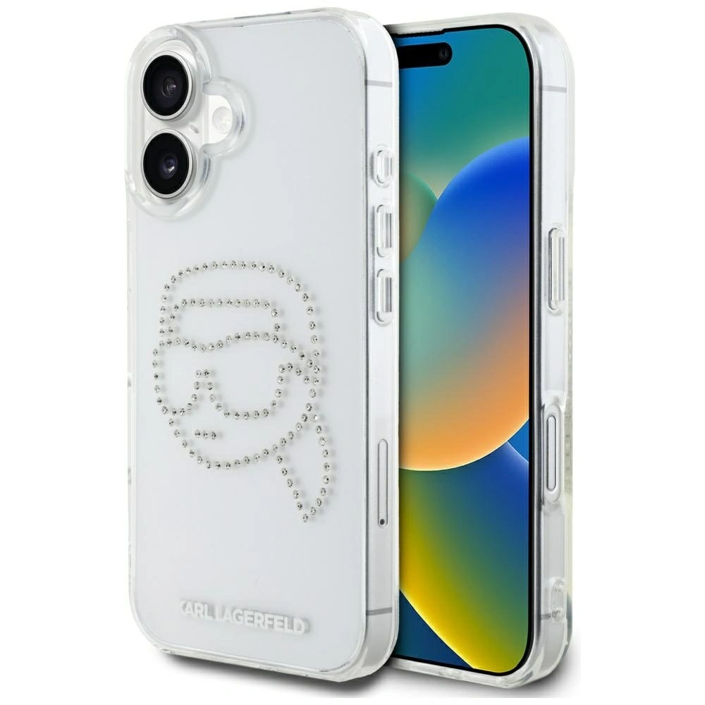 Hurtownia GSM - Etui Karl Lagerfeld IML Rhinestones Karl Head do Apple iPhone 16 przezroczysty - KLD21959 - {ean13} - Hurt