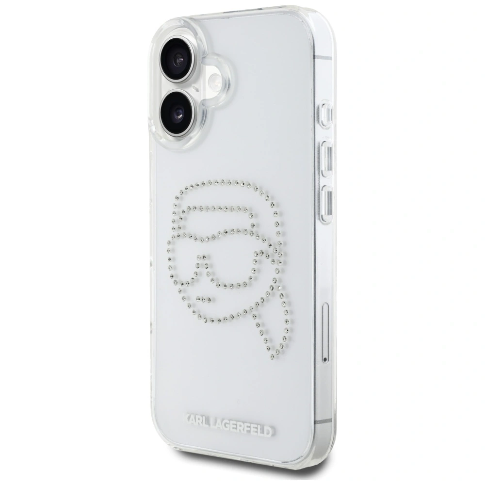 Hurtownia GSM - Etui Karl Lagerfeld IML Rhinestones Karl Head do Apple iPhone 16 przezroczysty - KLD21959 - {ean13} - Hurt