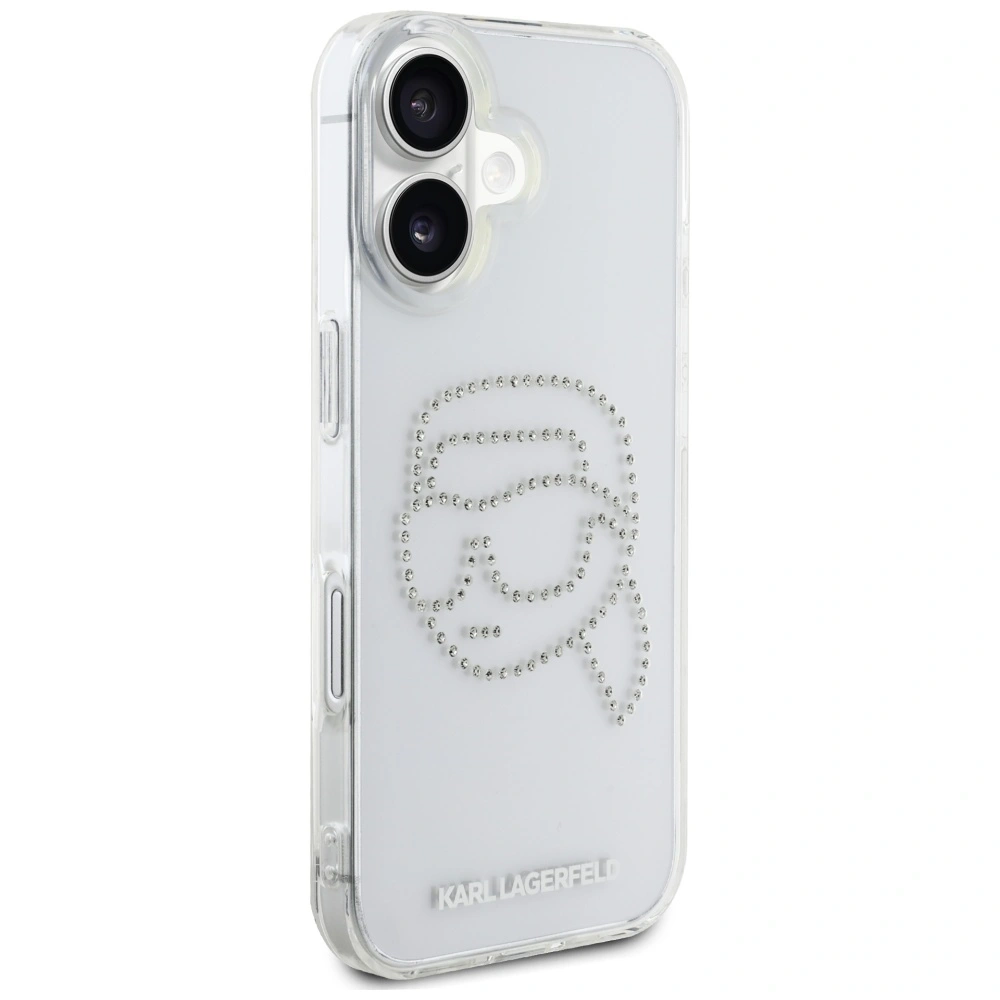 Hurtownia GSM - Etui Karl Lagerfeld IML Rhinestones Karl Head do Apple iPhone 16 przezroczysty - KLD21959 - {ean13} - Hurt