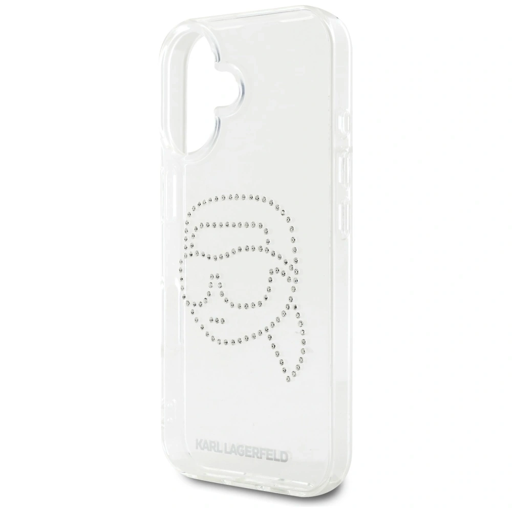 Hurtownia GSM - Etui Karl Lagerfeld IML Rhinestones Karl Head do Apple iPhone 16 przezroczysty - KLD21959 - {ean13} - Hurt