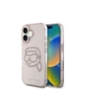 Karl Lagerfeld IML Strass Karl Kopf Apple iPhone 16 rosa