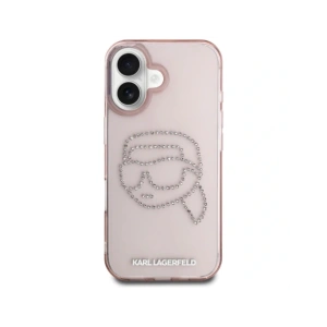 Hurtownia GSM - Karl Lagerfeld IML Rhinestones Karl Head Apple iPhone 16 roz - KLD21960 - {ean13} - Hurt