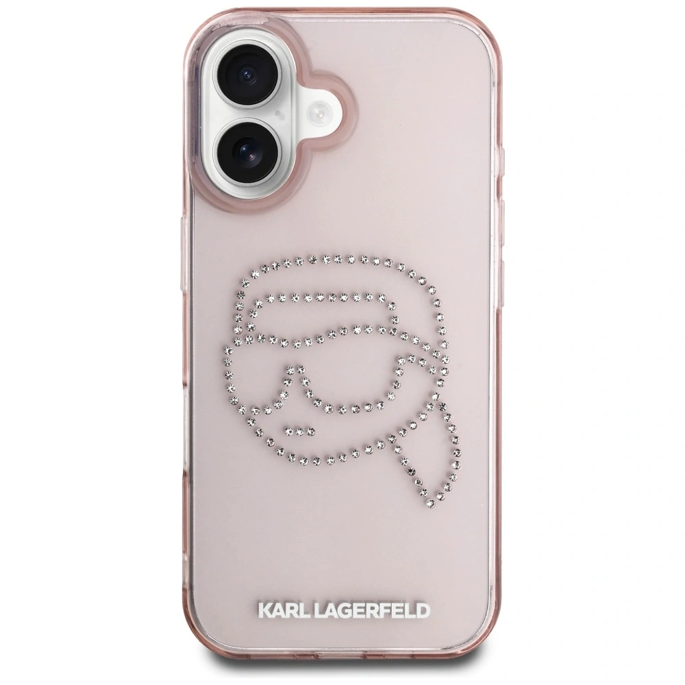 Hurtownia GSM - Etui Karl Lagerfeld IML Rhinestones Karl Head do Apple iPhone 16 różowy - KLD21960 - {ean13} - Hurt