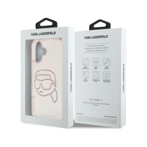 Hurtownia GSM - Karl Lagerfeld IML Rhinestones Karl Head Apple iPhone 16 roz - KLD21960 - {ean13} - Hurt
