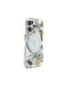 Hurtownia GSM - Guess Flori Sclipitoare butoane Triunghi MagSafe Apple iPhone 16 alb - GUE4408 - {ean13} - Hurt
