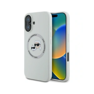 Hurtownia GSM - Karl Lagerfeld Silicon Double Heads și Circle MagSafe Apple iPhone 16 bej - KLD21961 - {ean13} - Hurt