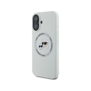 Hurtownia GSM - Karl Lagerfeld Silicon Double Heads și Circle MagSafe Apple iPhone 16 bej - KLD21961 - {ean13} - Hurt