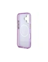 Hurtownia GSM - Guess Flori Glitter Butoane Triunghi MagSafe Apple iPhone 16 violet - GUE4410 - {ean13} - Hurt